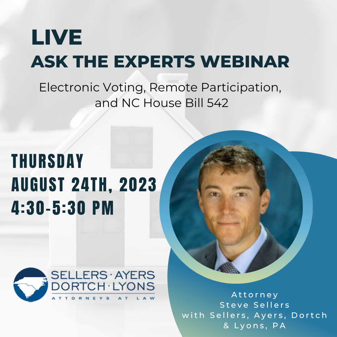 Electronic Voting, Remote Participation, and NC House Bill 542